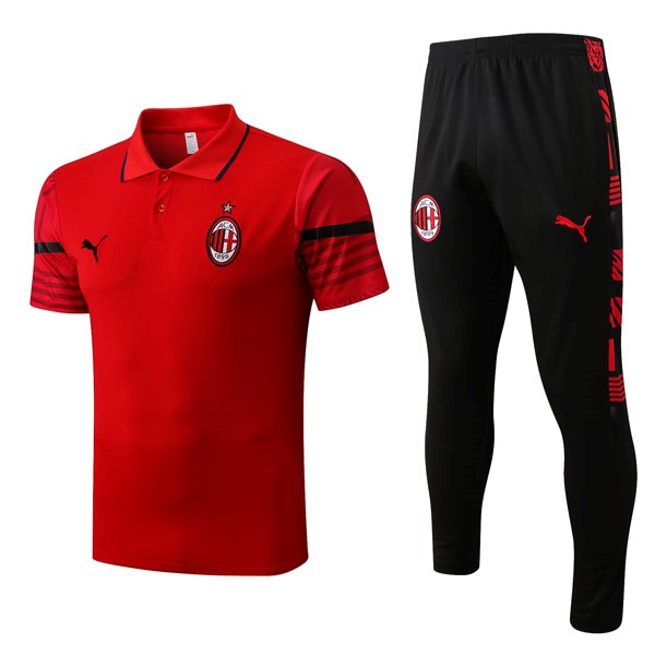 Polo AC Milan Ensemble Complet 2022-23 Rouge
